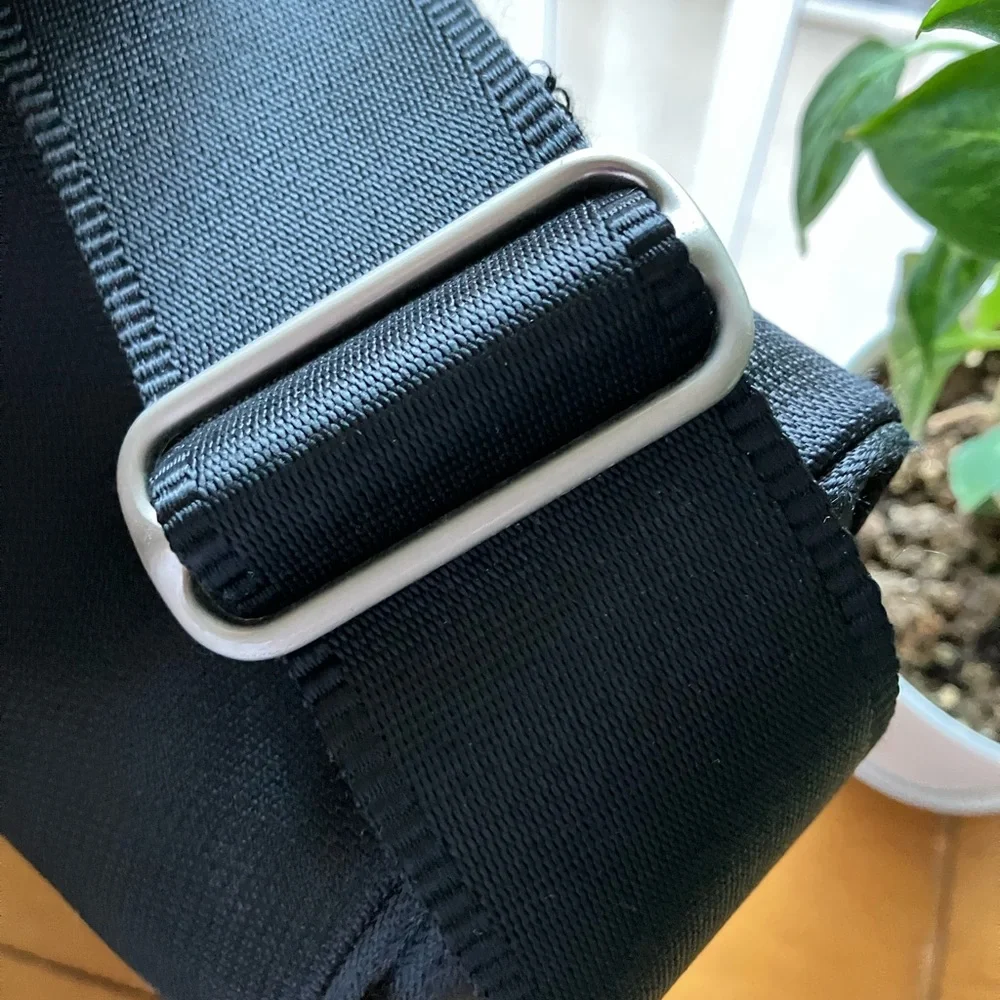 HP Black Messenger Bag with Logo